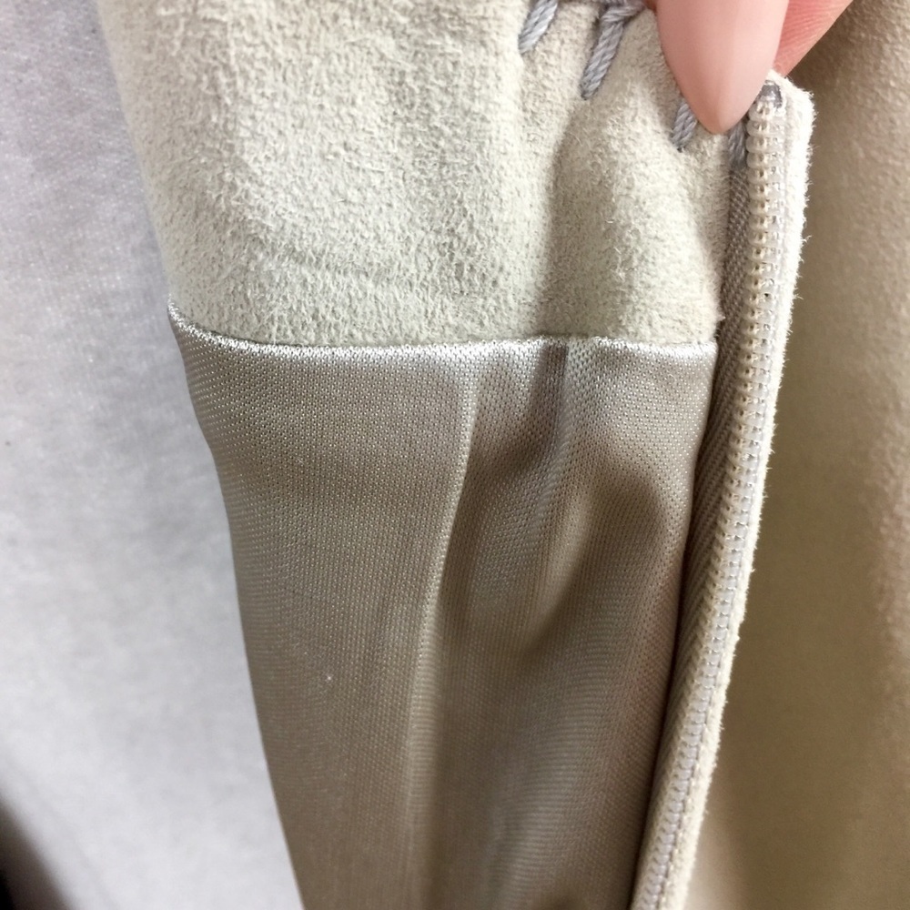 Sundance Luxe Shift Midi Dress Soft Suede Leather - Picture 12 of 14